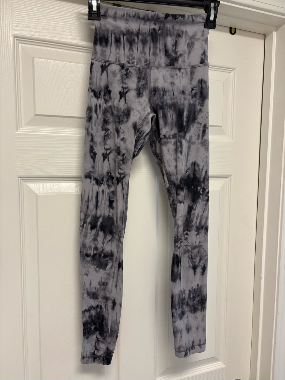 Lululemon Align High-Rise Game Day Dark Chrome Tie-Dye Gray Leggings Size 2